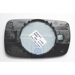 Original VW Mirror Glass (Convex) With Carrier Plate - 535857522A