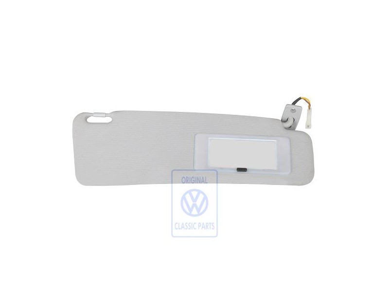 Original VW Sun Visor With Illuminated Mirror Grey - 535857552 A77
