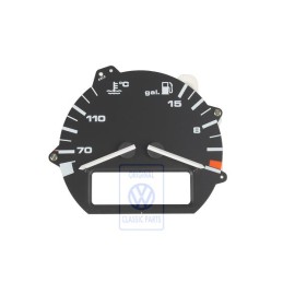 Original VW Fuel Gauge And Coolant Temperature Display - 357919045M