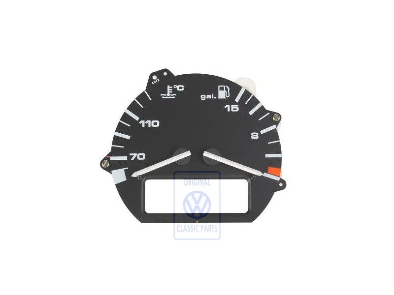 Original VW Fuel Gauge And Coolant Temperature Display - 357919045M