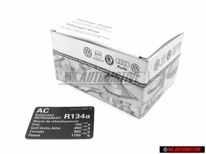 Original VW Caution Sticker Air Conditioning Refrigerant R134A - 1H0010087Q