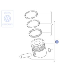 Original VW Piston Complete - 027107065