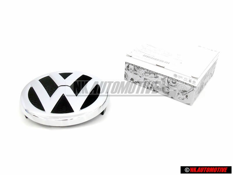 Original VW Front Grill Badge Emblem Chrome - 2H0853601A ULM