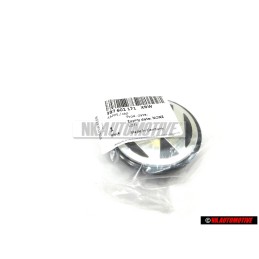 Original VW Alloy Wheel Centre Cap Satin Black High Chrome 65mm - 3B7601171 XRW