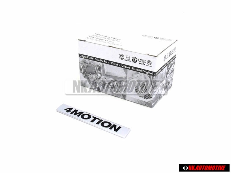 Original VW 4MOTION Rear Boot Trunk Badge Emblem Chrome - 5K0853675S FXC