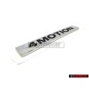 Original VW 4MOTION Rear Boot Trunk Badge Emblem Chrome - 5K0853675S FXC