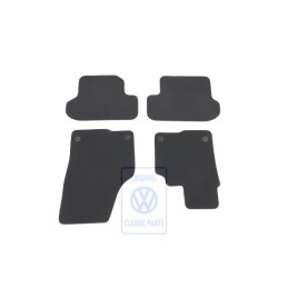 Original VW 1 Set Foot Mats Titanium Black/Artgrey - 5C2863011D ISR