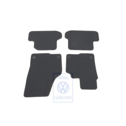 Original VW 1 Set Foot Mats Titanium Black/Orange - 5C2863011D KMX