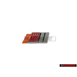 Original Audi S2 Steering Wheel Badge Emblem Chrome Red - 893419685