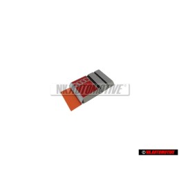 Original Audi S2 Steering Wheel Badge Emblem Chrome Red - 893419685