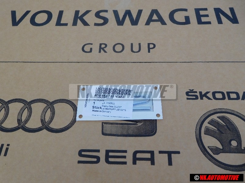 Original Audi 4.2 Rear Boot Badge Emblem Chrome - 4B0853743N 2ZZ