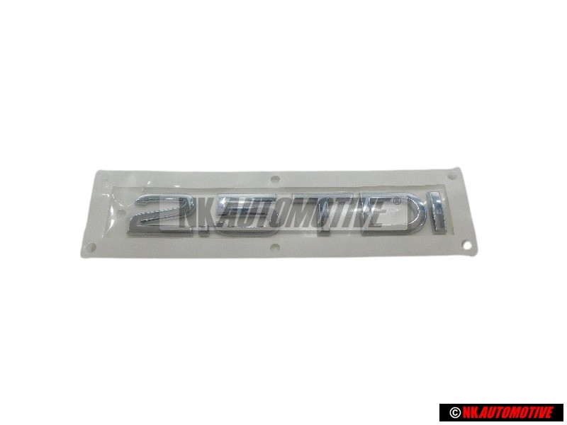 Original Audi 2.5 TDI Rear Boot Badge Emblem Chrome - 4B0853743P 2ZZ