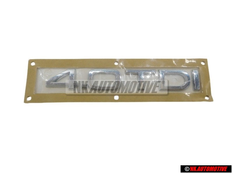 Original Audi 4.0 TDI Rear Boot Badge Emblem Chrome - 4E0853743F 2ZZ