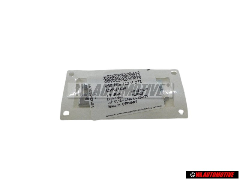 Original Audi 2.4 Rear Boot Badge Emblem Chrome - 4B0853743H 2ZZ