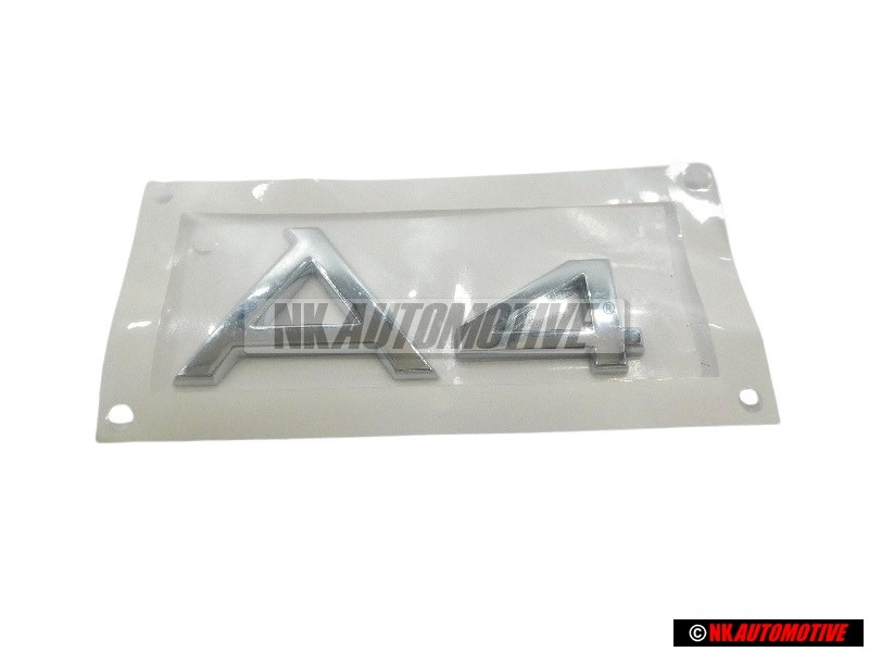Original Audi A4 Rear Boot Badge Emblem Chrome - 8E0853741 2ZZ