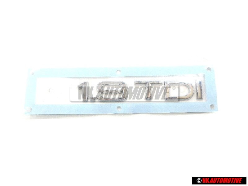 Original Audi 1.9 TDI Rear Boot Badge Emblem Chrome - 8H0853743D 2ZZ