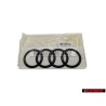 Original Audi Rings Rear Boot Badge Emblem Black Glossy - 8Y5853742A T94