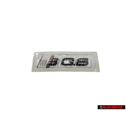 Original Audi SQ8 Rear Boot Badge Emblem Black Red - 4M8853735A T94