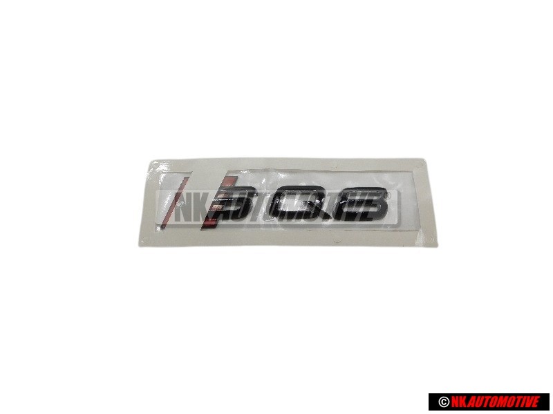 Original Audi SQ8 Rear Boot Badge Emblem Black Red - 4M8853735A T94