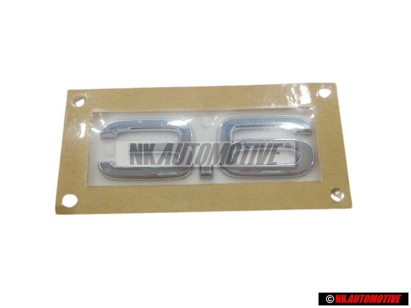 Original Audi 3.6 Rear Boot Badge Emblem Chrome - 4L0853743A 2ZZ