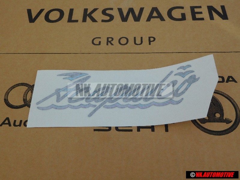 Original VW Film Lettering Grey/Blue/Violet - 155853687S F80