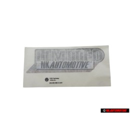 Original VW Film Lettering Black/Chrome/Red/Blue - 255853689S CHY