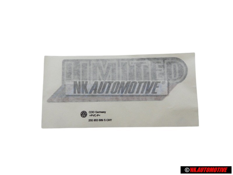Original VW Film Lettering Black/Chrome/Red/Blue - 255853689S CHY