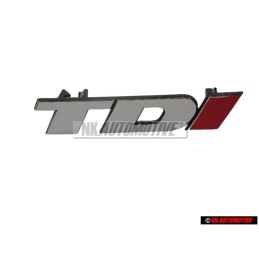 Original VW LT TDI Front Grill Badge Emblem Chrome/Red - 2D0853679B EQW