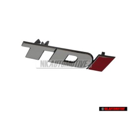 Original VW LT TDI Front Grill Badge Emblem Chrome/Red - 2D0853679B EQW