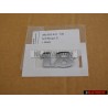 Original VW Golf MK4 Bora 1.8 Rear Boot Badge Emblem Chrome - 3B0853675 739