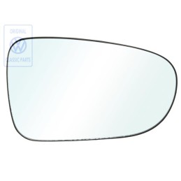 Original VW Mirror Glass (Convex) With Carrier Plate - 7M0857522