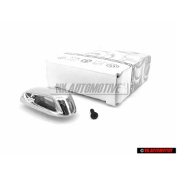 Original VW Key Cap Top Chrome Chromed with Screw - 5G0837599A