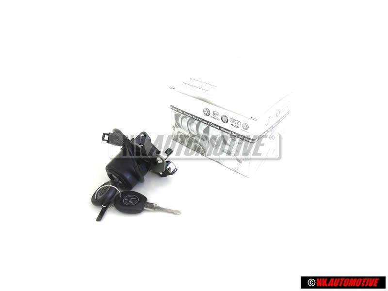 Original VW Button Lock Cylinder Vehicles with Alarm - 535827571G