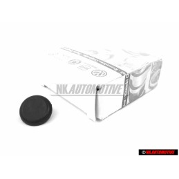 Original VW 3 Point Safety Seat Belt Knob Black - 443857847B 4PK