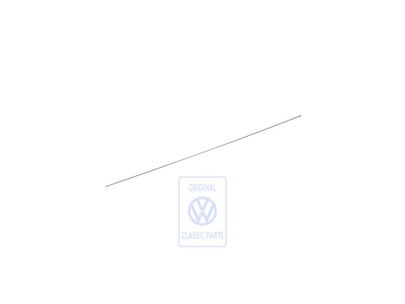 Original VW Brake Pipe Already Crimped, Straight Length: - 191611996F