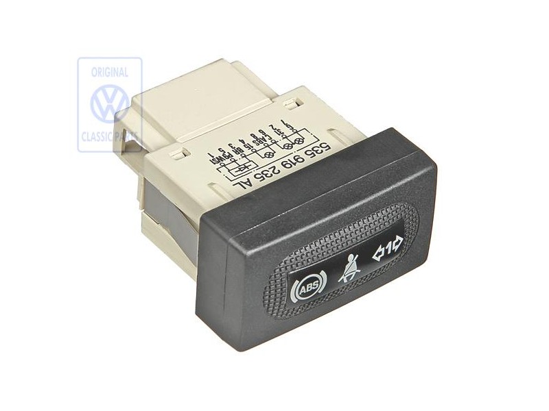 Original VW Control Light For Trailer Operation, Abs Safety Belt - 535919235AL