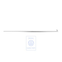 Original Audi Trim Strips For Side Window Aluminium Matt - 8D9853345B 1L1
