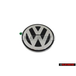 Original VW Rear Trunk Boot Badge Emblem Chrome Grey - 1C0853630K WV9
