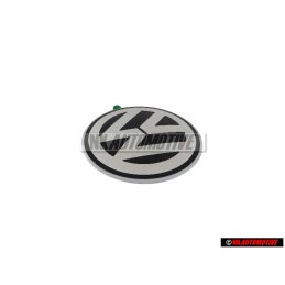 Original VW Rear Trunk Boot Badge Emblem Chrome Grey - 1C0853630K WV9