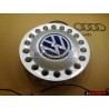 Original VW Center Hub Sliver Blue Cap - 1C0601149D GTT