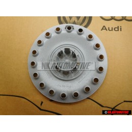 Original VW Center Hub Sliver Blue Cap - 1C0601149D GTT