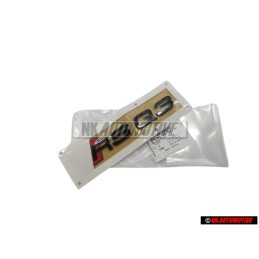 Original Audi RSQ3 Rear Boot Badge Emblem Black Red - 83A853740 T94