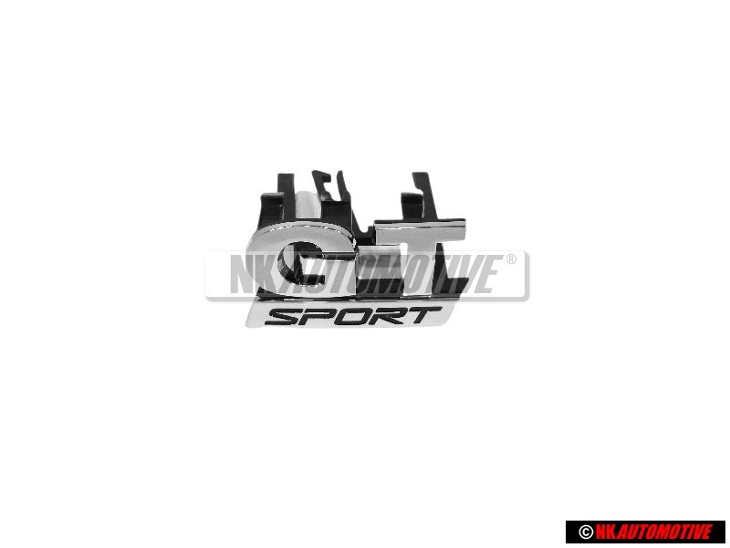 Original VW GT SPORT Front Grill Badge Emblem Chrome - 1K6853679C