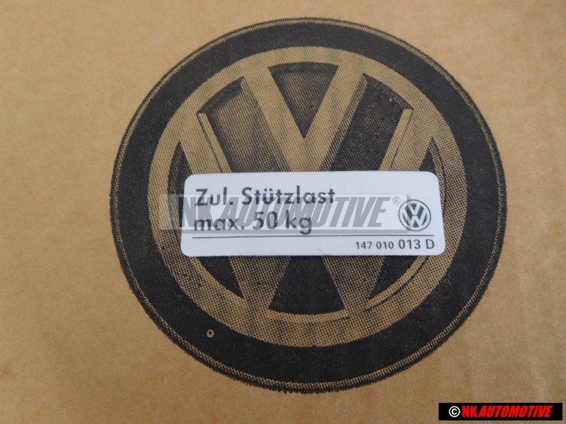 Original VW Sticker For Trailer Operation - 147010013D