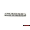 Original VW Sticker Unleaded Fuel Only - 211000258A