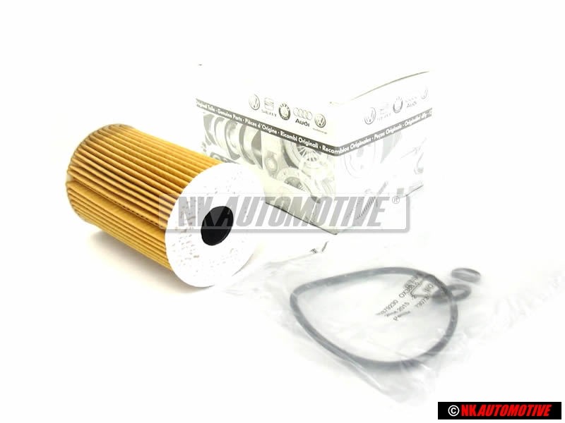 Original VW Oil Filter Element with Gasket - 03L115562