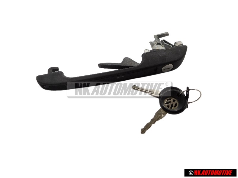 Original VW Door Handle, Outer, Black - 191837205A
