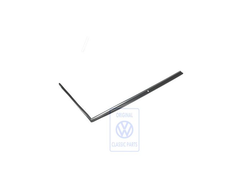 Original VW Window Guide Satin Black/Chrom - 323837439M HU1
