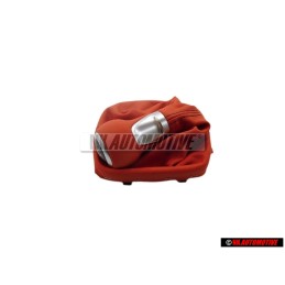 Original Audi Gearstick Knob With Boot For Lever (Leather) Red - 8X0064231A 8ZP