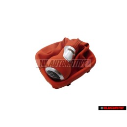 Original Audi Gearstick Knob With Boot For Lever (Leather) Red - 8X0064231A 8ZP